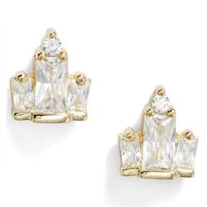 Kendra Scott Juliette stud earrings feature cubic zirconia